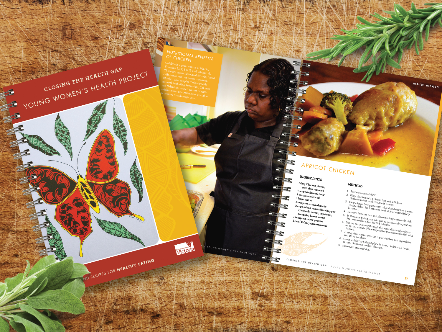 Women's Health Goulburn North East – Closing The Health Gap Cookbook – Purple Possum Design – Graphic Design Wangaratta