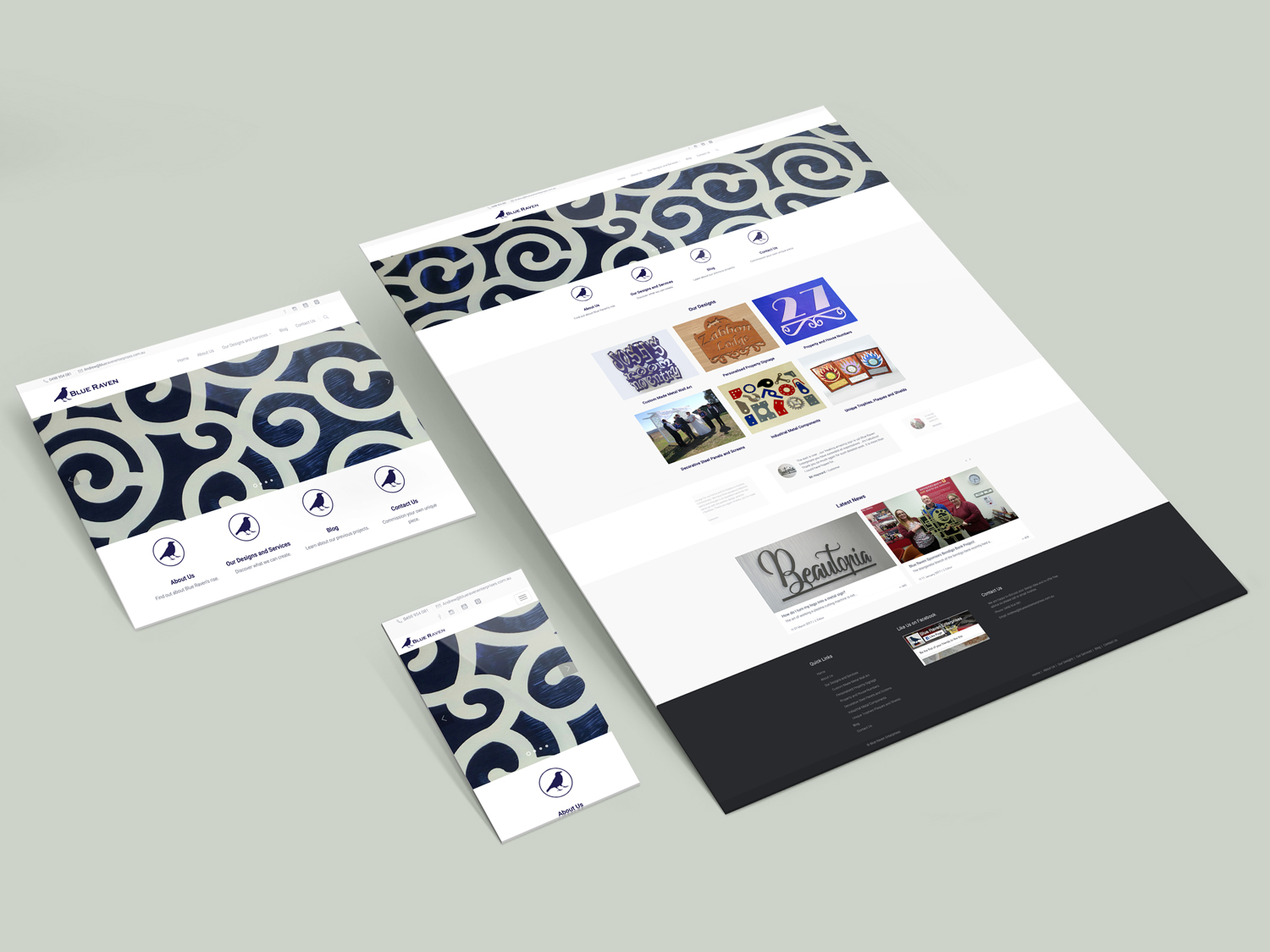 Purple Possum Design – Web Design Wangaratta – Blue Raven