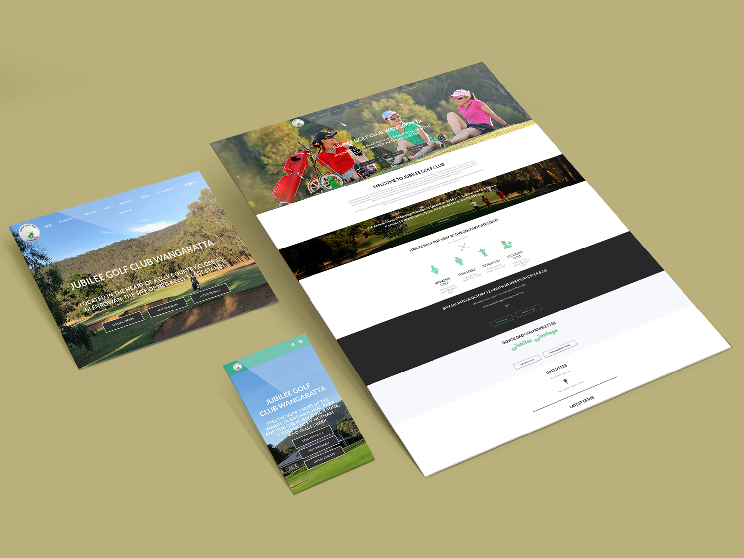 Purple Possum Design – Web Design Wangaratta – Jubilee Golf Wangaratta
