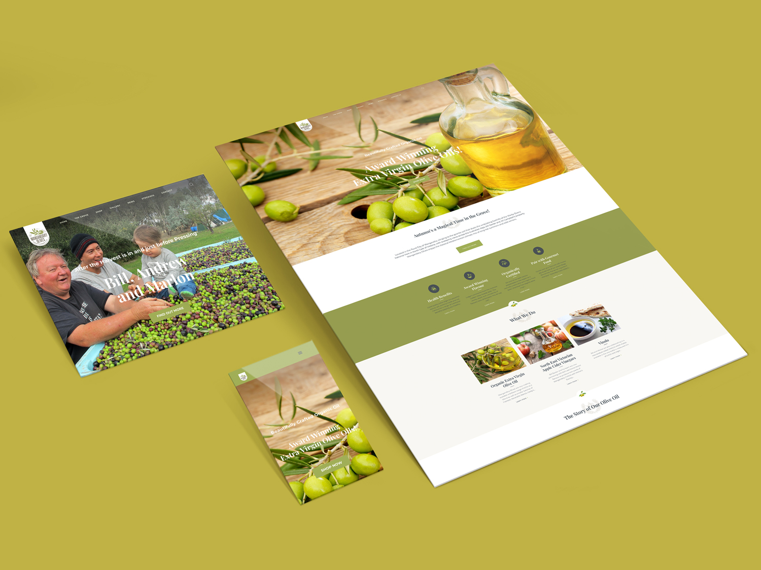 Purple Possum Design – Web Design Wangaratta – Wangandary Olives